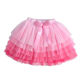 All Pink Layer Tulle Tutu Skirt 3T - 8T